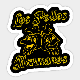 Los Pollos Hermanos Yellow Line Sticker